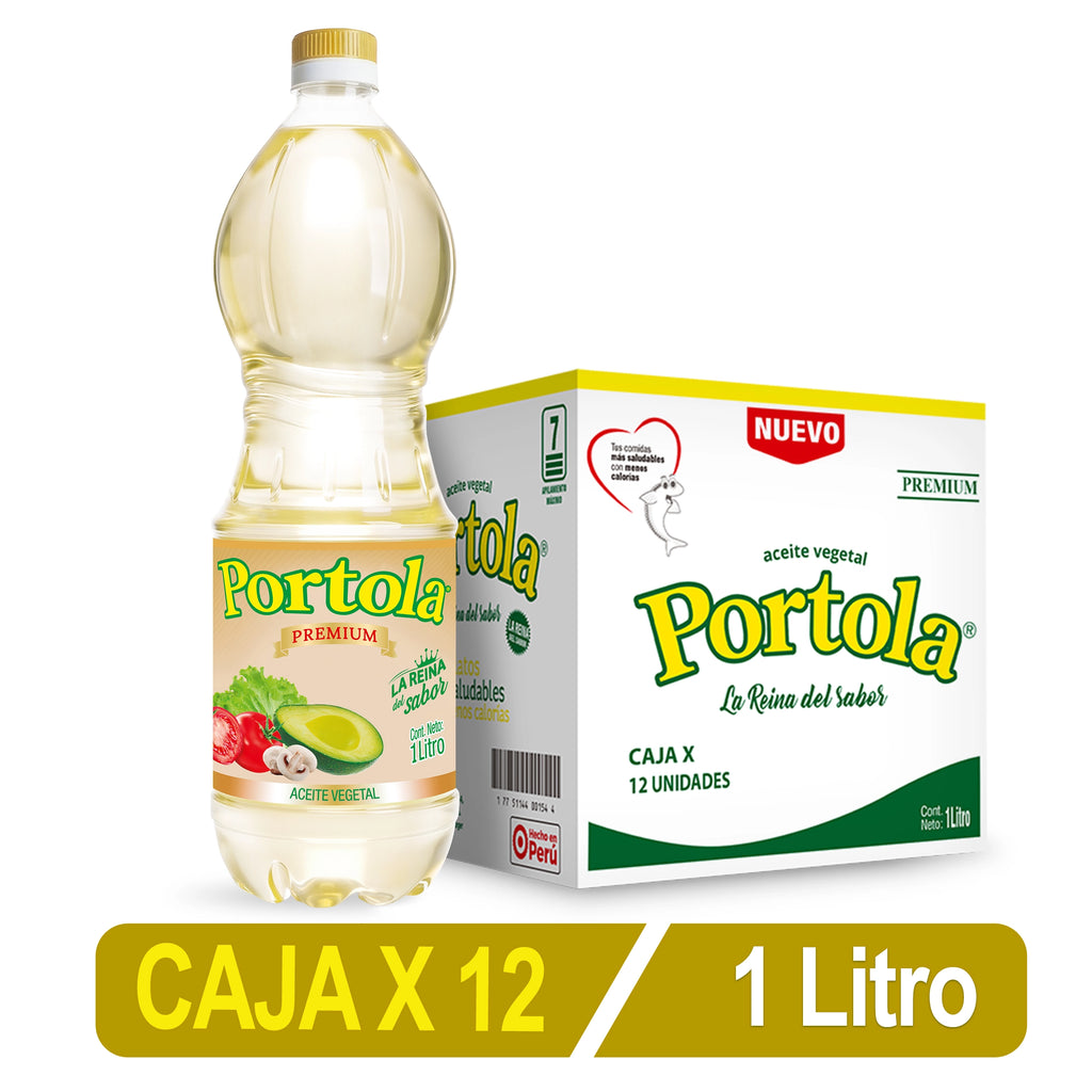 Aceite De Soya Portola X 1 Lt Caja X 12 Uni