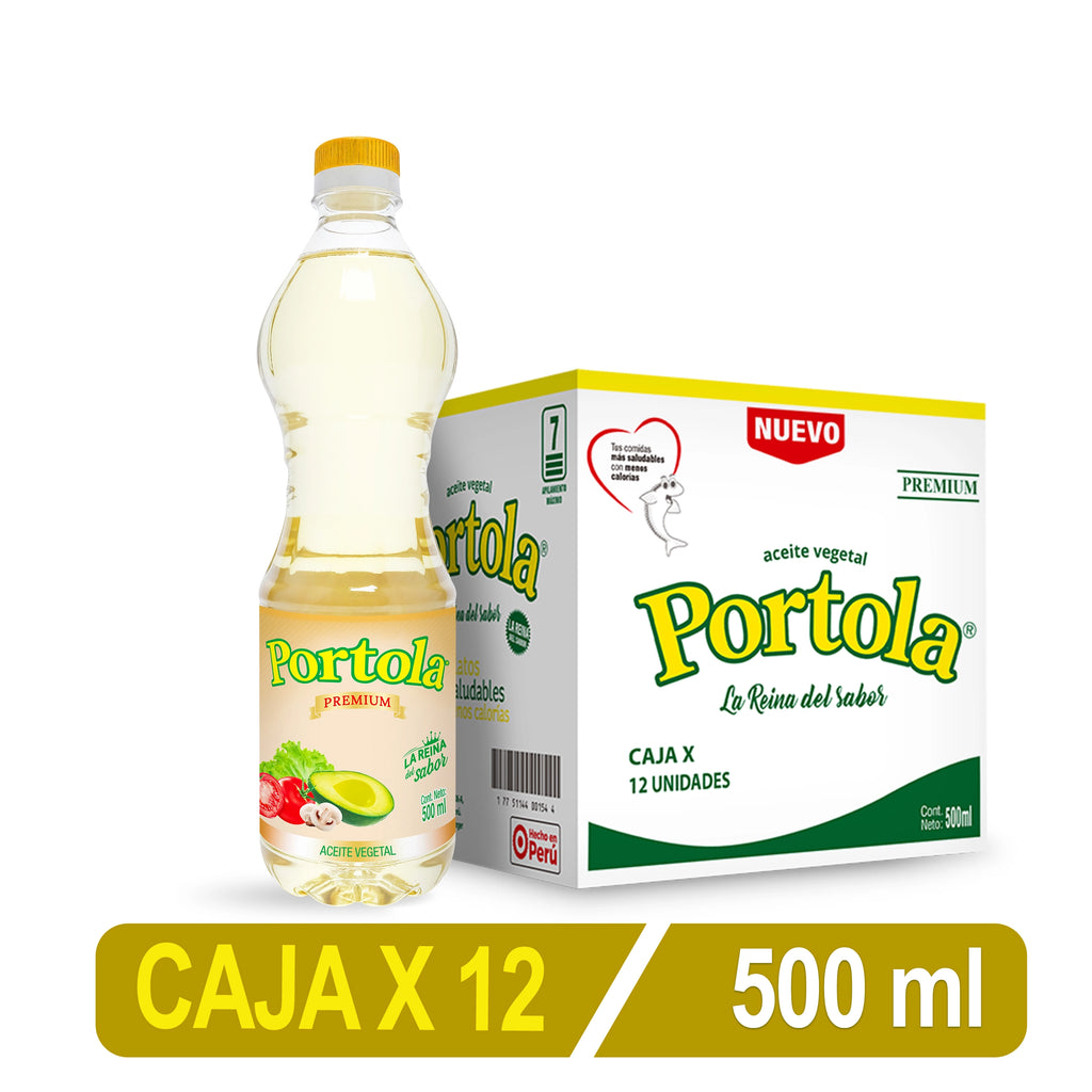 Aceite De Soya Portola X 500 Ml Caja X 12 Uni