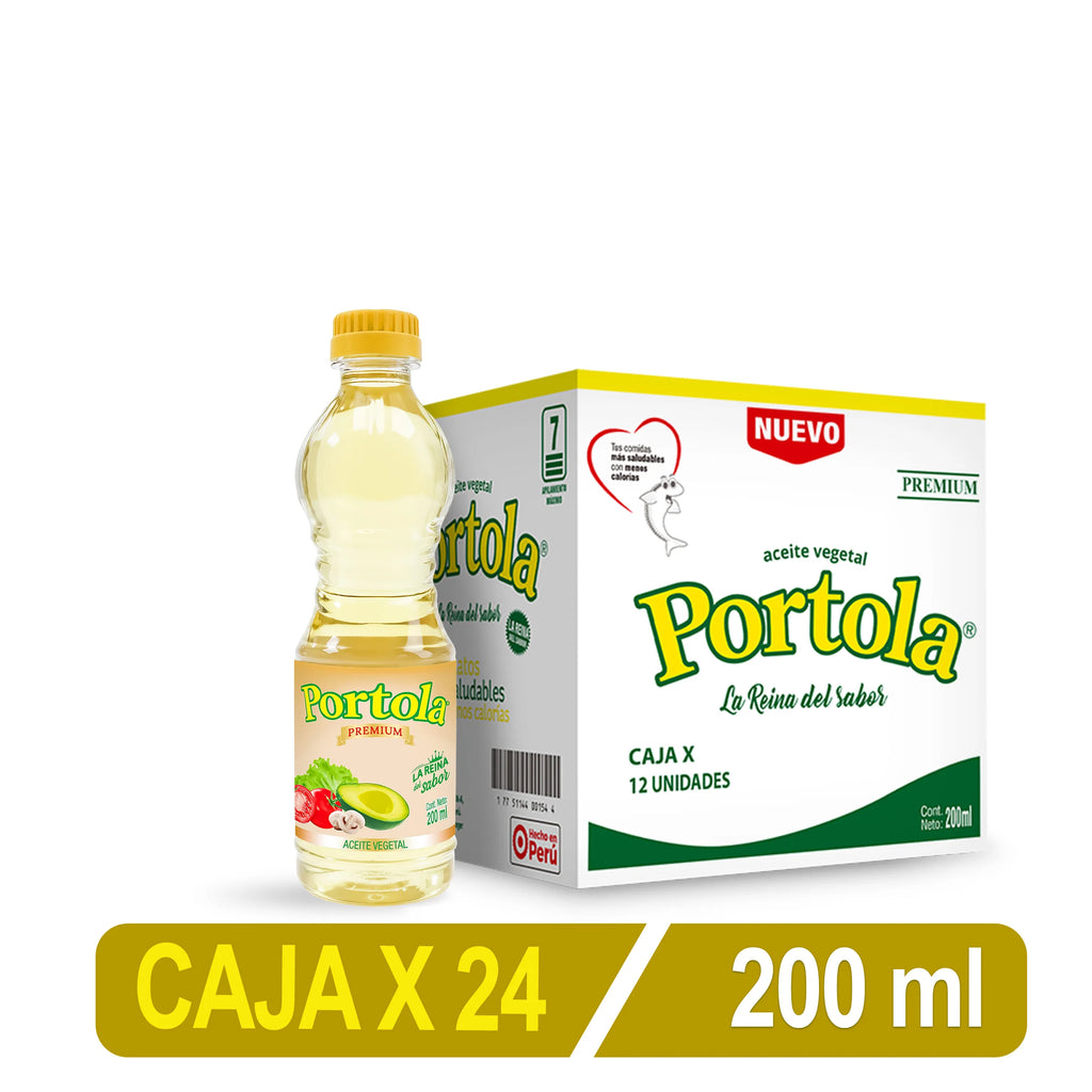 Aceite De Soya Portola X 200 Ml Caja X 24 Uni