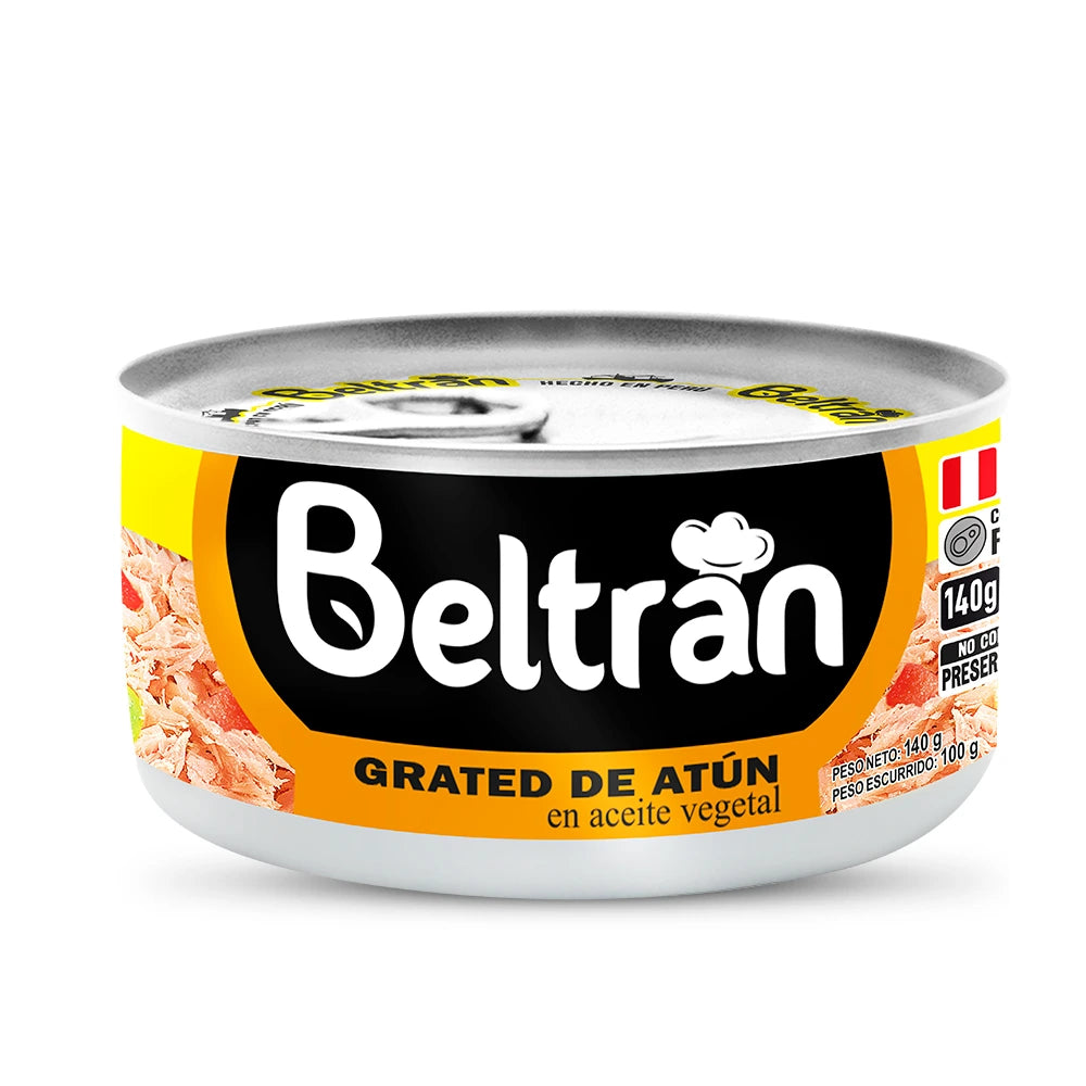 Grated De Atún Beltrán En Ac . Vegetal X 170 Gr Caja X 12 Uni