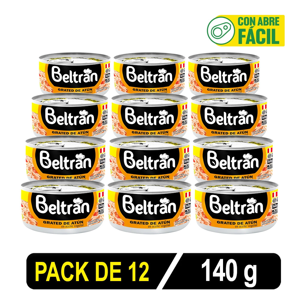 Grated De Atún Beltrán En Ac . Vegetal X 170 Gr Caja X 12 Uni