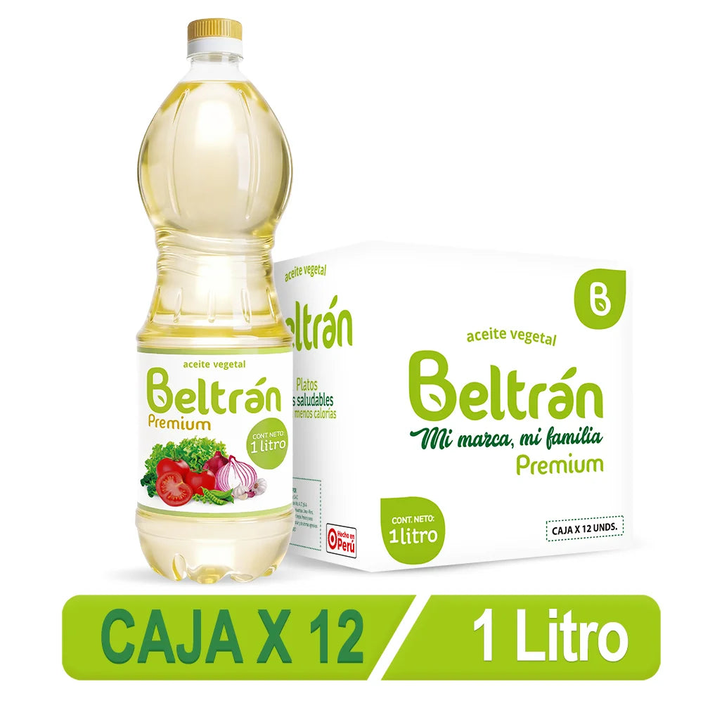 Aceite De Soya Beltrán  1 Lt Caja X 12 Uni