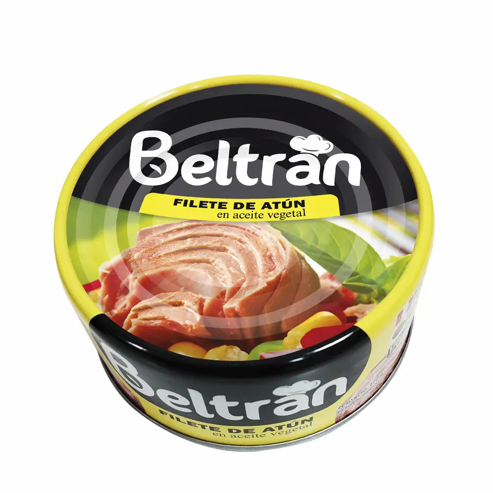 Filete De Atún Beltrán En Ac. Vegetal 1/2 Lb 170 Gr Caja X 48 Uni