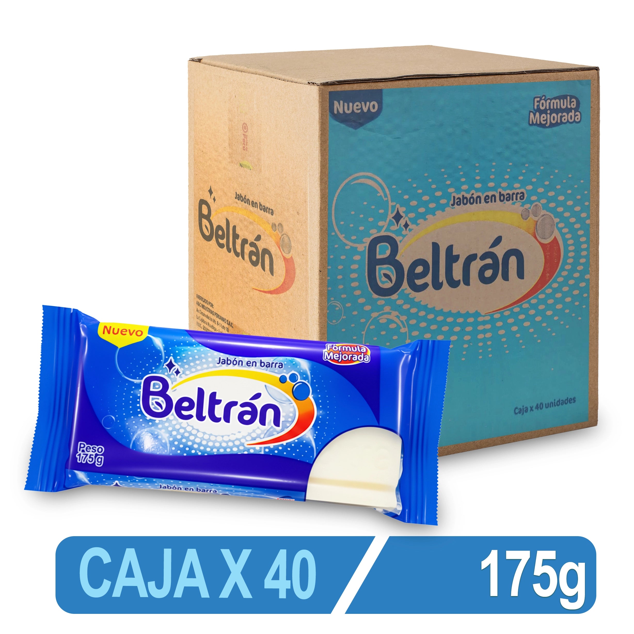 Jabón En Barra Beltrán X 175 Gr Caja X 40 Uni