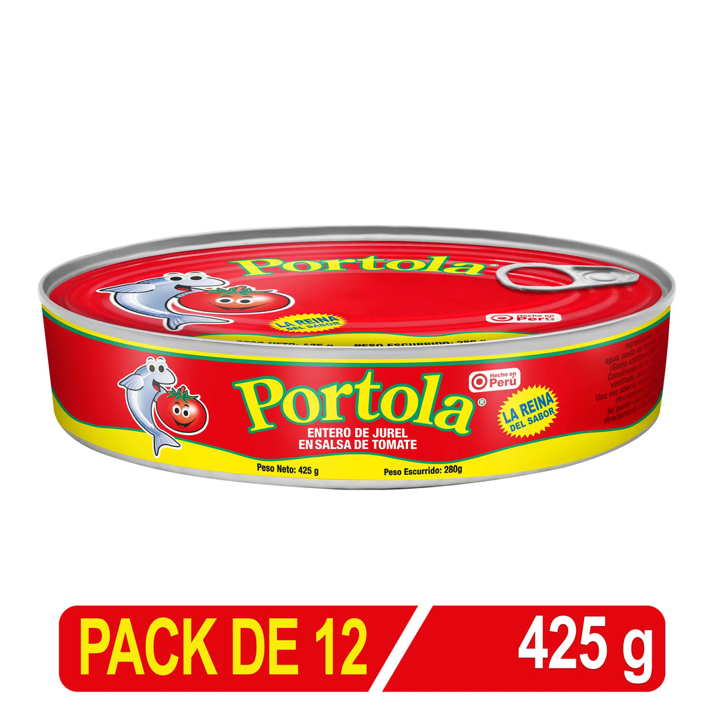 Oval Entero De Jurel En S/Tomate Portola X 425 Gr Caja X 12 Uni