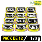 Filete De Atún Beltrán En Ac. Vegetal 1/2 Lb 170 Gr Caja X 12 Uni