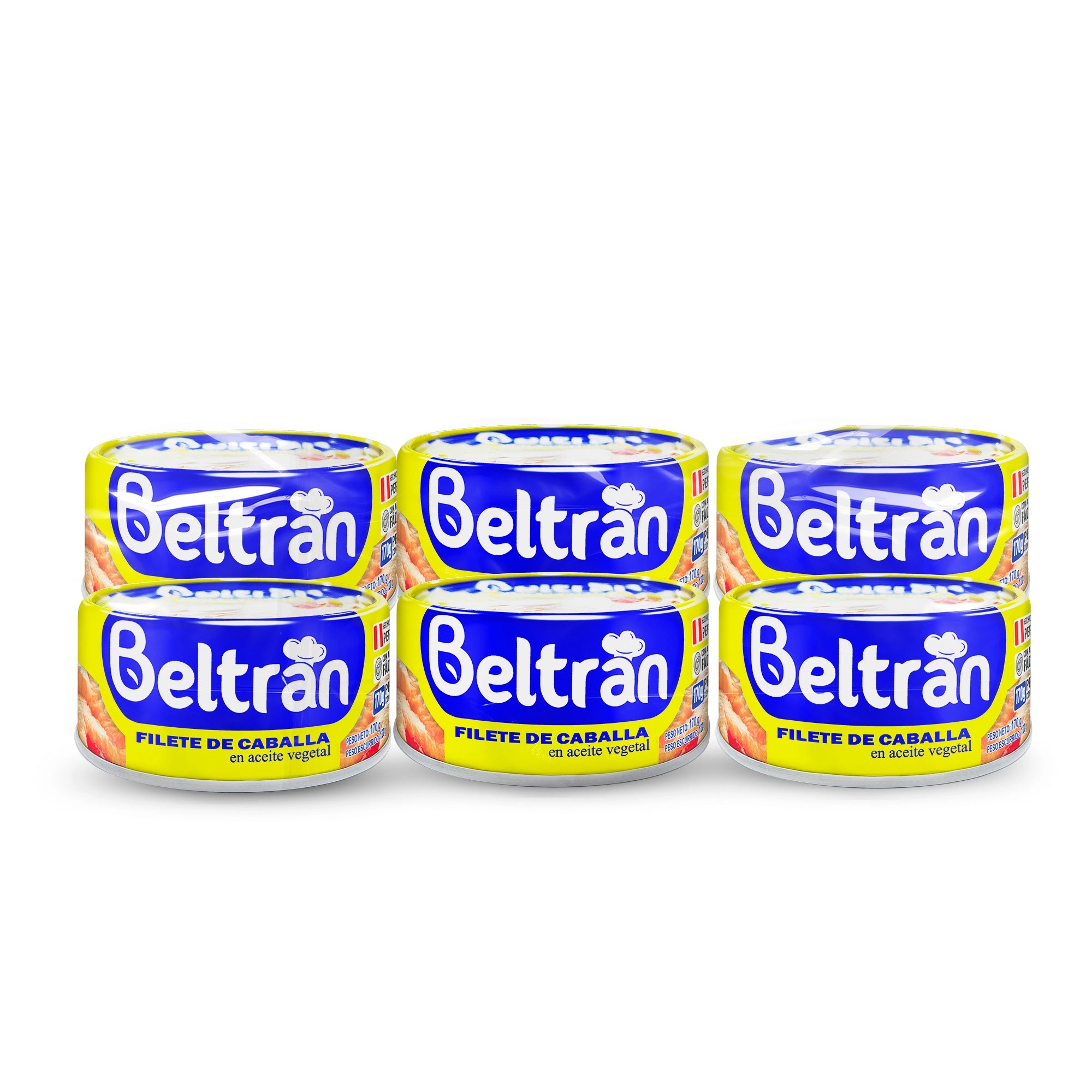 Filete De Caballa Beltrán En Ac. Vegetal 1/2 Lb 170 Gr Caja X 6 Uni
